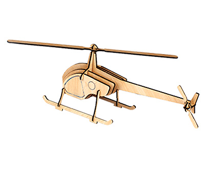 پازل چوبی 3 بعدی طرح هلیکوپتر مدل 6670 ارغنون