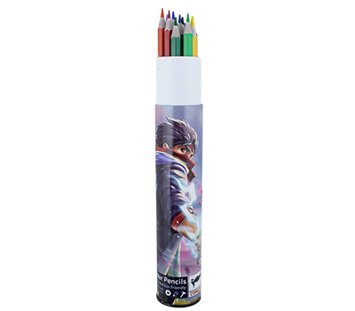 مداد 12 رنگ استوانه ای ایلیا