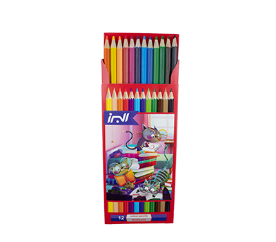 مداد 12 رنگ جعبه مقوایی البرز