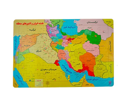 پازل نقشه ایران و تخته وایت برد یاس بهشت