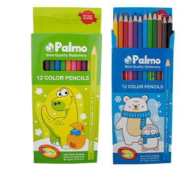 مداد رنگی جعبه مقوایی پالمو