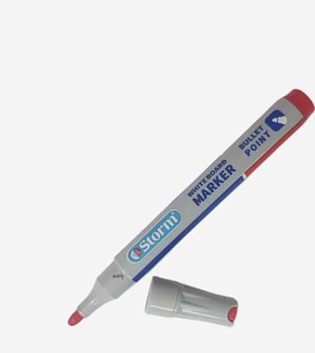 ماژیک 12 عددی وايت برد قرمز نوک گرد مدل HL-340773 استورم
